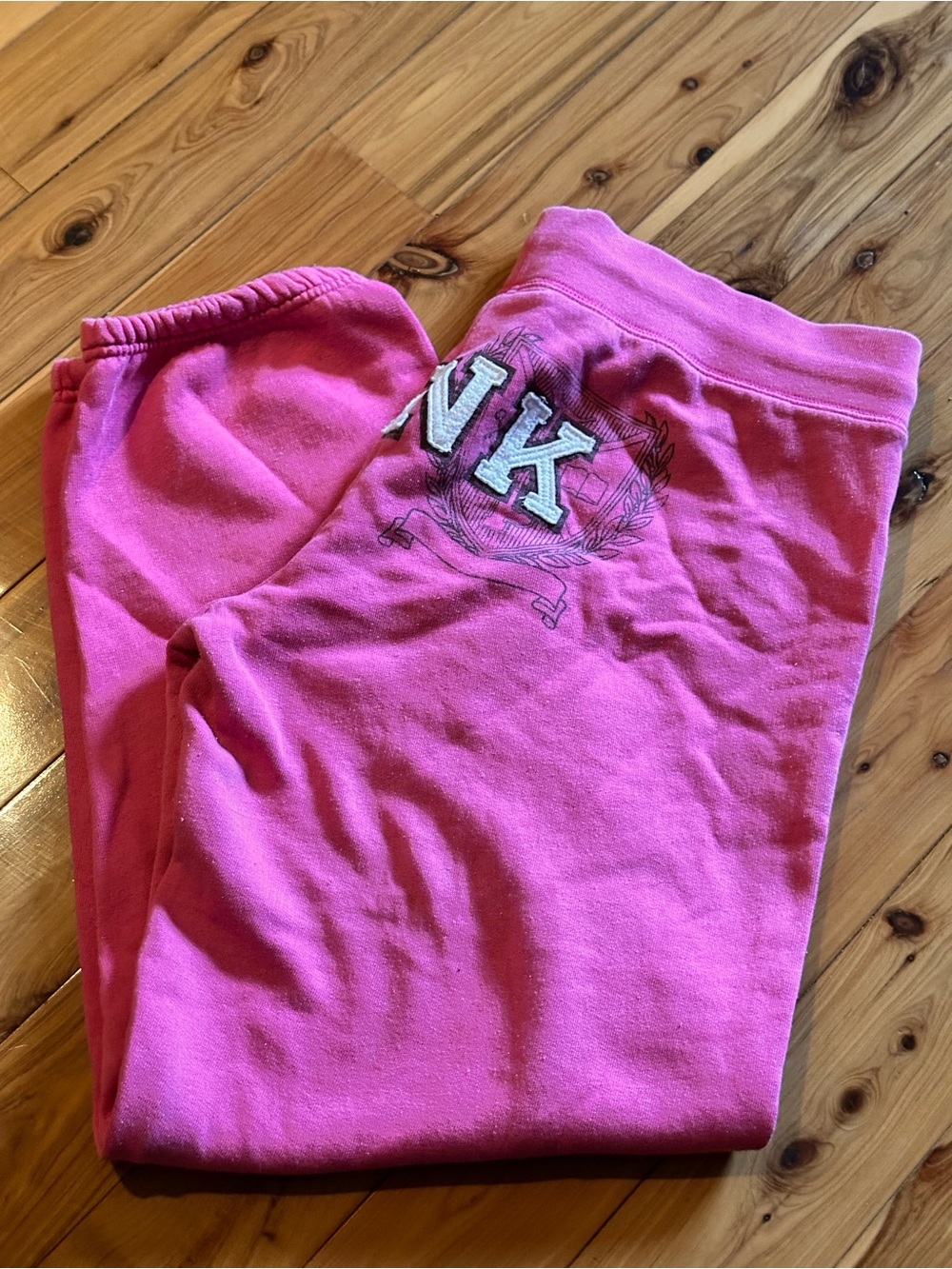 PINK Victoria's Secret Logo Cropped Sweatpants